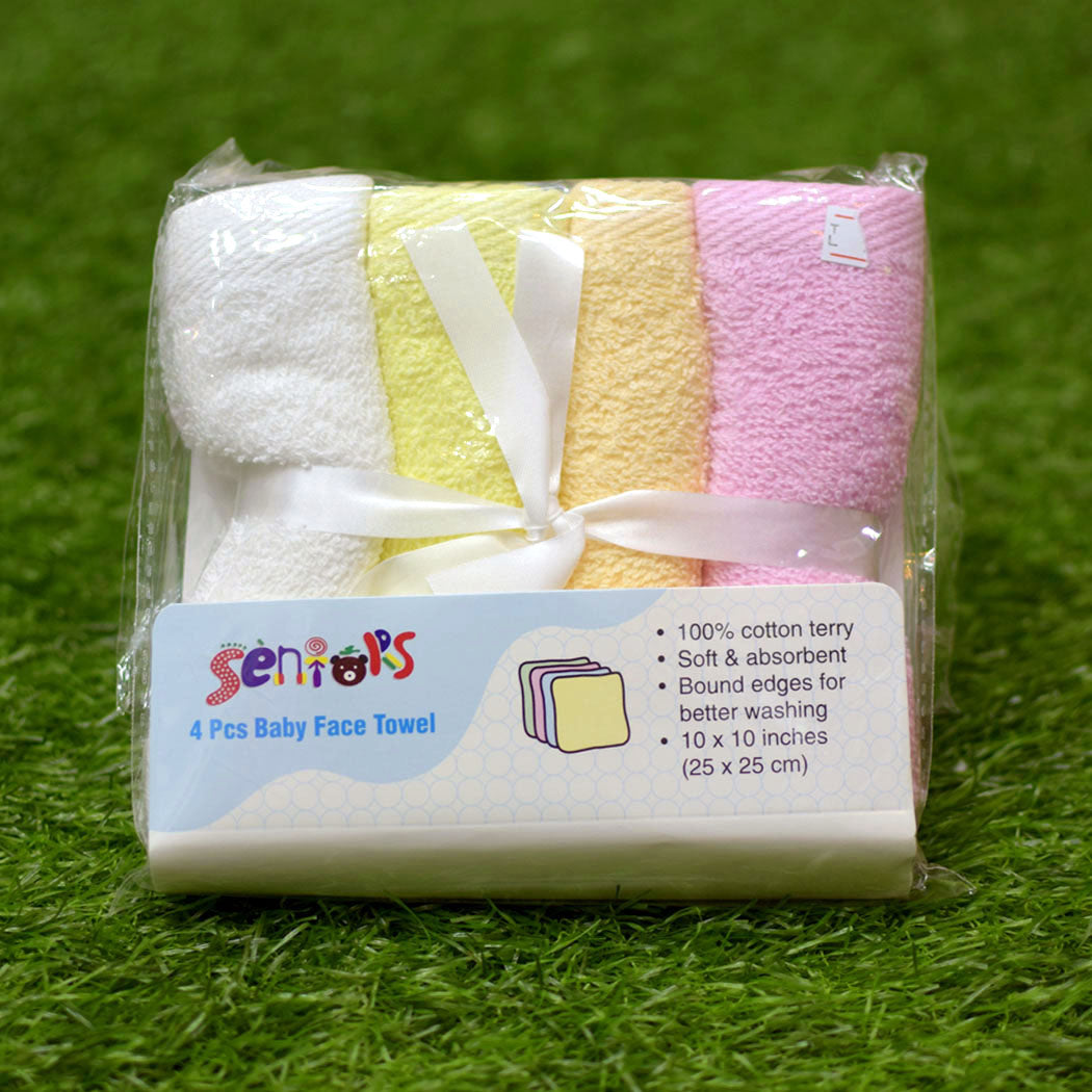 4 Pcs Baby Face Towel